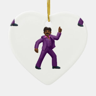 Emoji Dancing Man Keramikornament