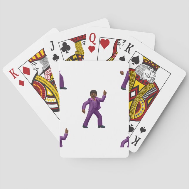 Emoji Dancing Man Spielkarten (Rückseite)