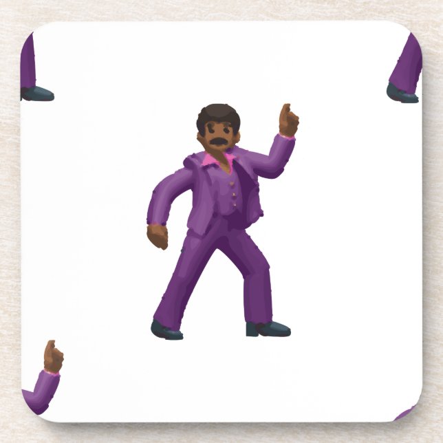 Emoji Dancing Man Untersetzer (Vorderseite)