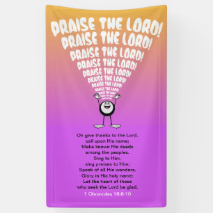 Emoji, das Gott preist Banner