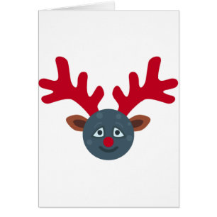emoji de lune de rennes de noël