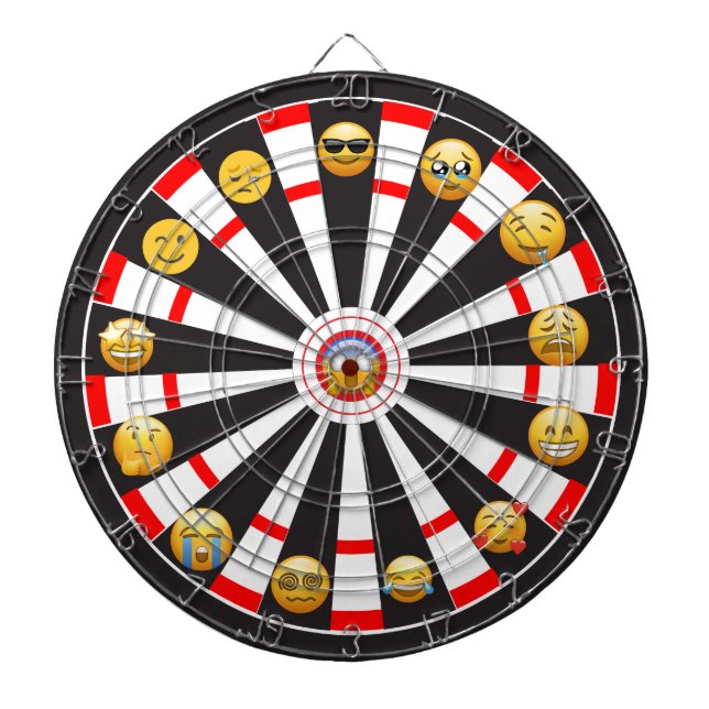 Emoji des Tages Dartscheibe (vorne)