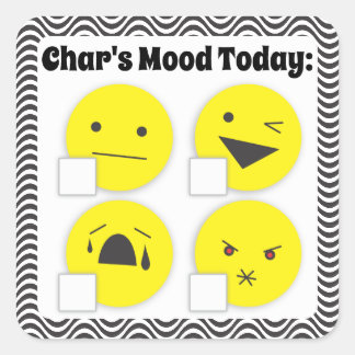 Emoji Emoticon Checkbox heute Stimmung Aufkleber