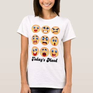 emoji, Emoticon, heutige Stimmung, T-Shirt