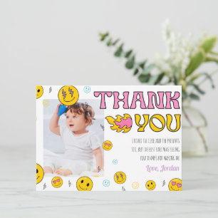 Emoji Erster Geburtstag Danke Karte