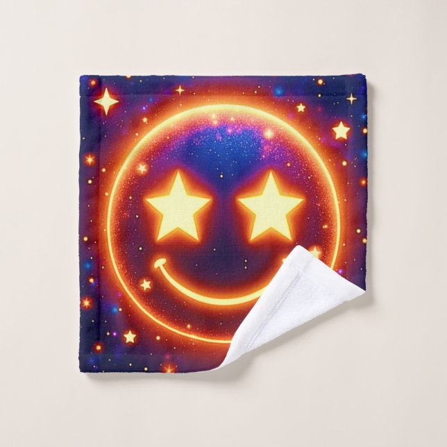 Emoji Étincelant (Gant de toilette)