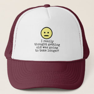 Emoji Face Funny bekommt Ältere Typografie Zitat Truckerkappe