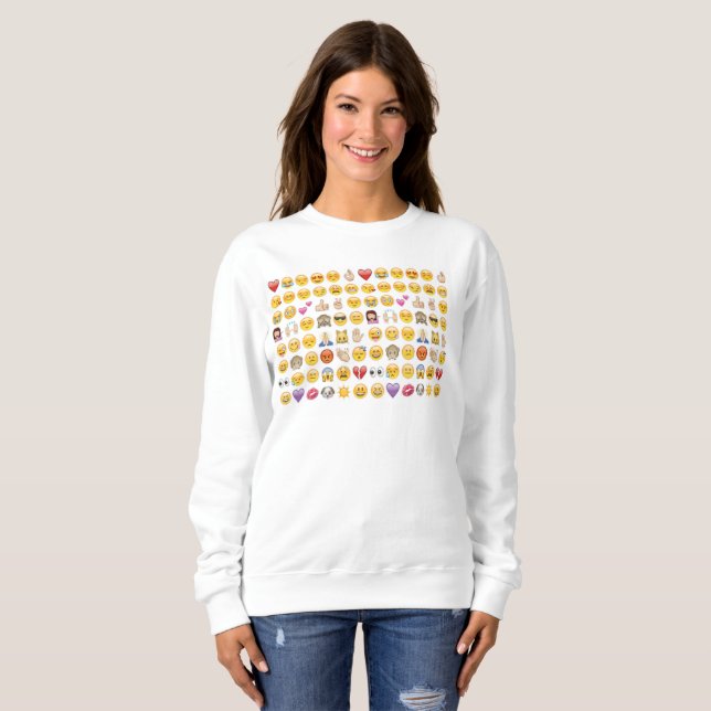 Emoji Frauen Sweatshirt (Vorne ganz)
