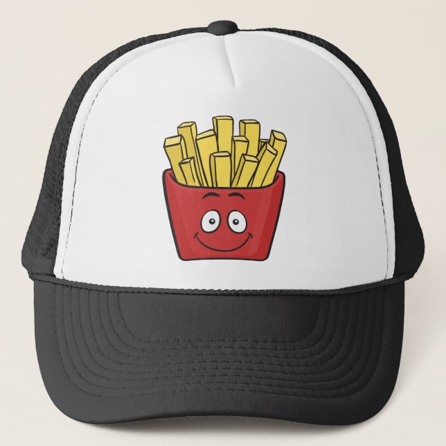 Emoji French Fries Truckerkappe (Vorderseite)