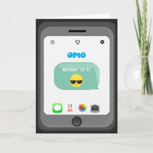 Emoji Geburtstagsgruß Karte