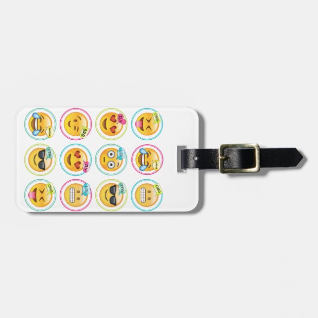 Emoji Gepäckanhänger (Vorderseite horizontal)