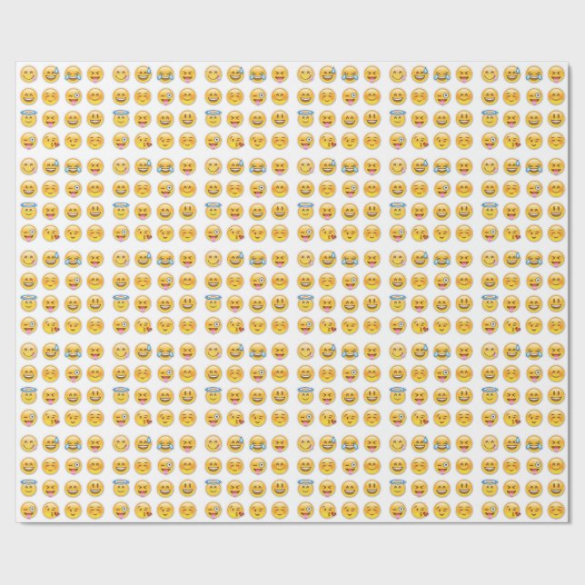 Emoji Geschenkpapier (Saum)