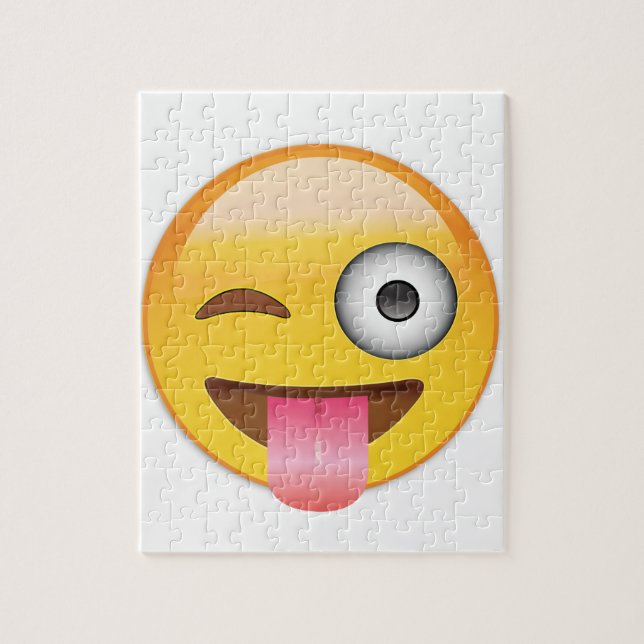 Emoji - Gesicht mit der Zunge (Vertikal)