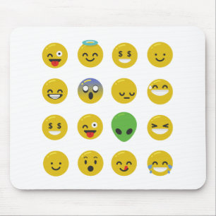 Emoji glückliches Gesicht Mousepad