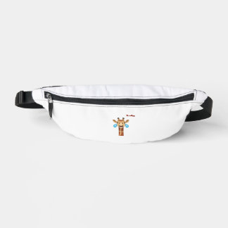 Emoji-glückliches Giraffengesicht Bauchtasche