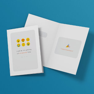 Emoji-Gratulartionskarte Karte