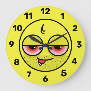Emoji Große Wanduhr