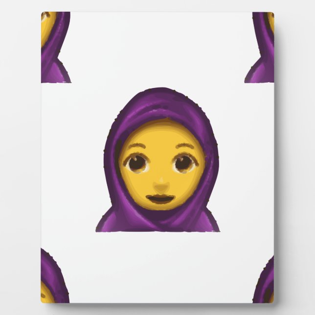 Emoji hajib fotoplatte (Vorderseite)