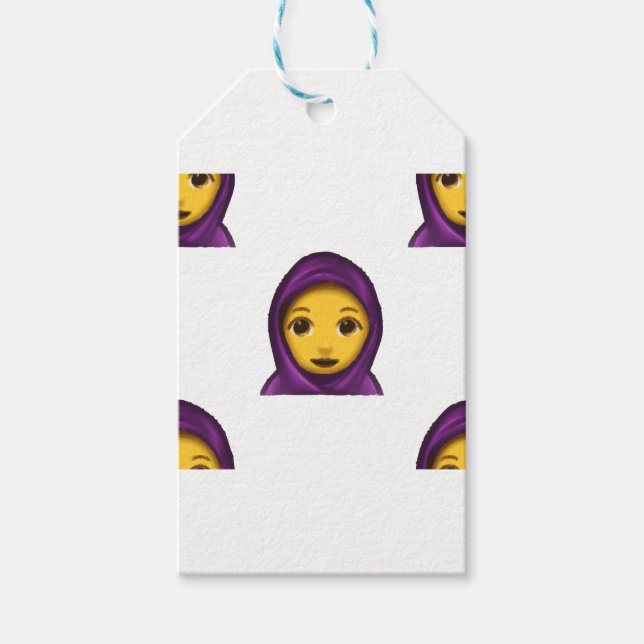 Emoji hajib geschenkanhänger (Vorderseite)