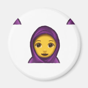 emoji hajib magnet