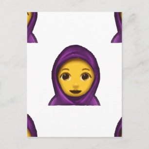 Emoji hajib postkarte