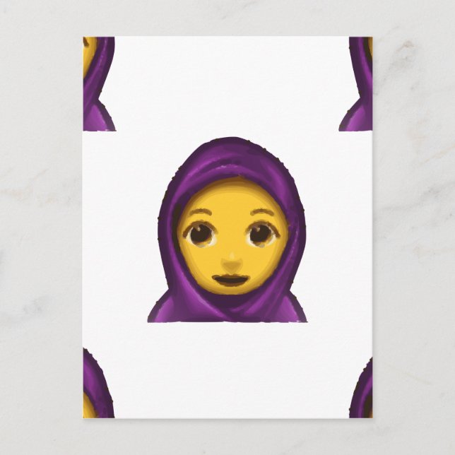 Emoji hajib postkarte (Vorderseite)
