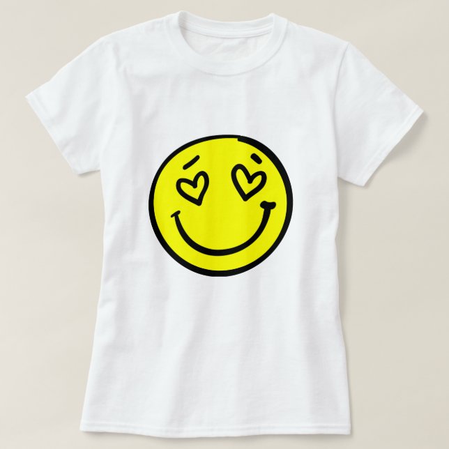 Emoji Happy icon T-Shirt (Design vorne)