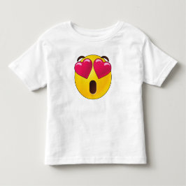 Emoji Heart Eyes Valentines Kleinkind T-shirt