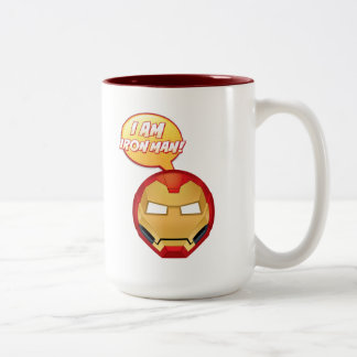 Emoji "I Bin Iron Man" Zweifarbige Tasse