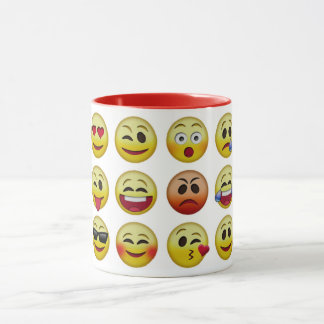 Emoji Icon gegenüber Combo-Tasse Tasse
