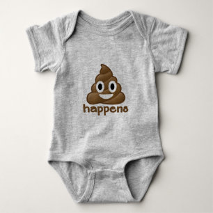 Emoji kacken geschieht baby strampler