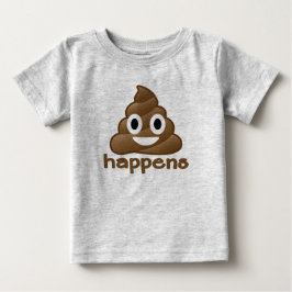 Emoji kacken geschieht baby t-shirt