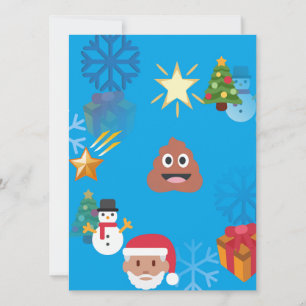 Emoji kackte Weihnachten