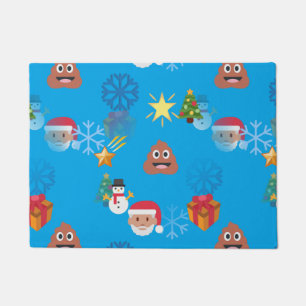 Emoji kackte Weihnachten Türmatte