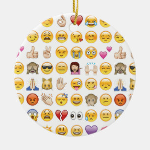 Emoji Keramikornament