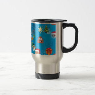 Emoji Kot Weihnachten Reisebecher