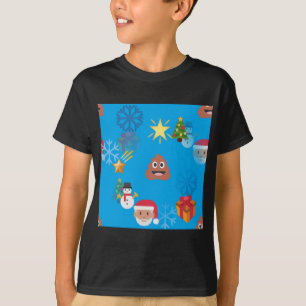 Emoji Kot Weihnachten T-Shirt