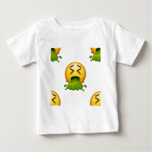 Emoji kotzt baby t-shirt