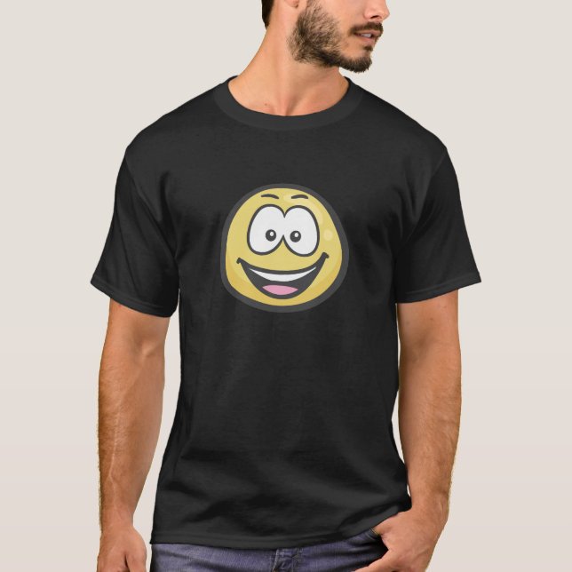 Emoji: Lächelndes Gesicht mit offenem Mund T-Shirt (Vorderseite)
