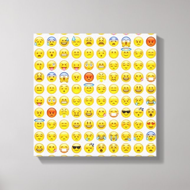 Emoji Leinwanddruck (Vorderseite)