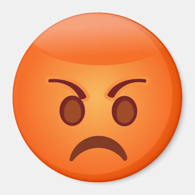 Emoji Mad Face Magnet (Vorne)