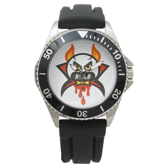 Emoji Madness Armbanduhr (Vorderseite)