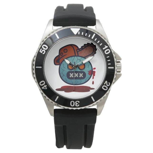 Emoji Madness Armbanduhr (Vorderseite)