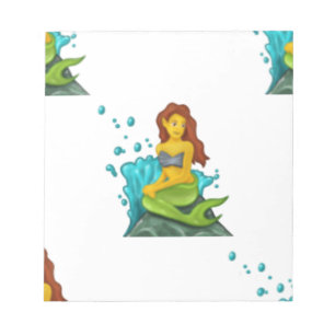 Emoji mermaid notizblock