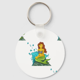 Emoji mermaid schlüsselanhänger
