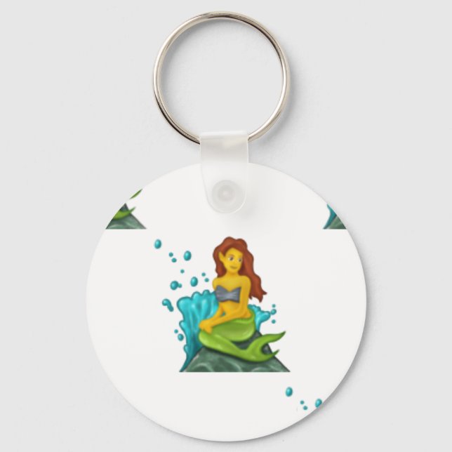 Emoji mermaid schlüsselanhänger (Vorderseite)