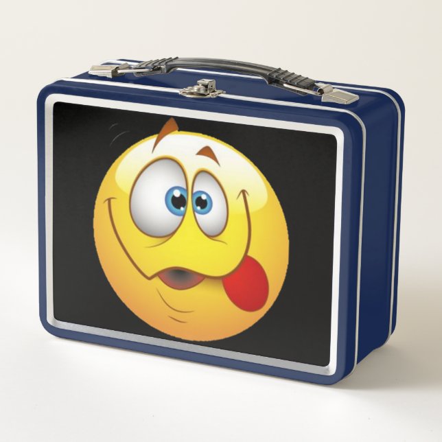 Emoji Metall Brotdose (Vorderseite)