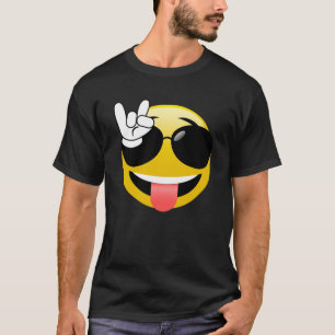 Emoji mit Felsen auf HandT - Shirt
