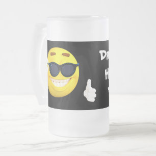 Emoji mit Getränk herauf mich Hearties Yo Ho! Mattglas Bierglas