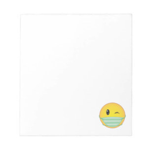 Emoji mit Maske Notizblock